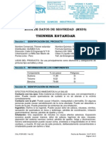 Msds Thinner Estandar