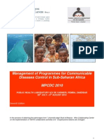 Management of Programmes For Communicable Diseases Control in Sub-Saharan Africa - MPCDC 2010