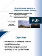 Life Cycle Environmental Aspects of Landfills and Waste-To-Energy ...