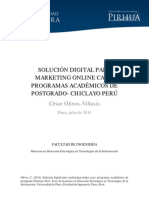 Solución Digital para Marketing Online Caso: Programas Académicos de Postgrado - Chiclayo Perú