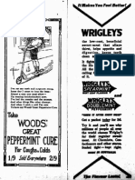 Ads For Woods Peppermint Cure and Wrigleys Gum