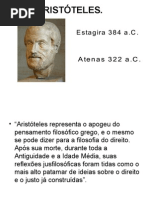 Um relato sobre aristoteles