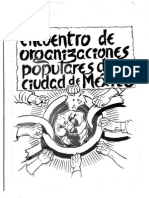 Encuentro Organizaciones ciudad de México Ayotzinapa