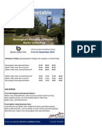 Birmingham International Timetable Sept14