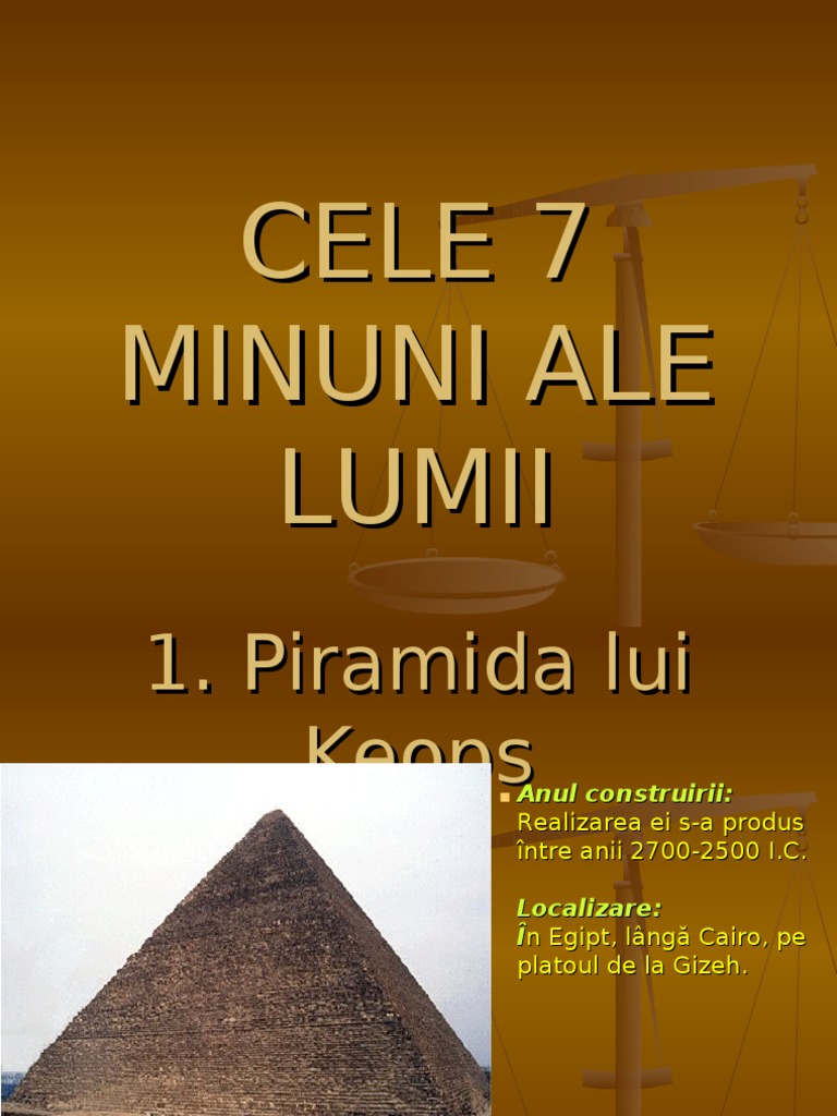 Cele 7 Minuni Ale Lumii