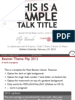 Flip Beamer Template