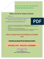 Online English Text Reading Ad Interactive English Learning
