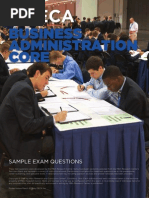 HS Business Administration Core Sample Exam