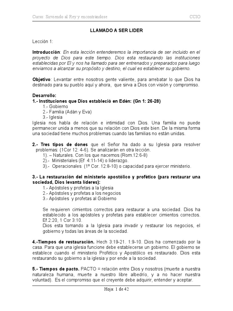 Liderazgo y Servicio en la Iglesia | PDF | Fe | Jesús