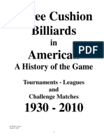History of Billiards 1930-2010