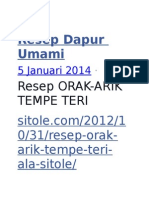 Download Resep Dapur Umami by Susi Novita SN274473380 doc pdf