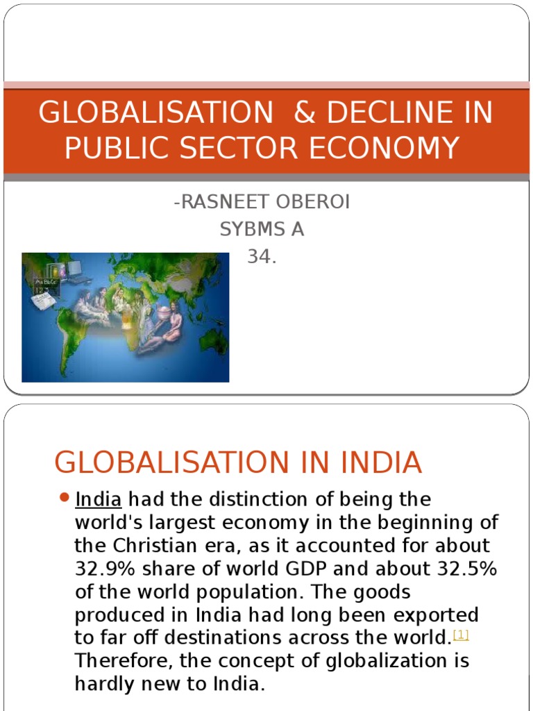 Globalisation & Decline in Public Sector Economy-34 | PDF | Economies ...
