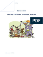 Business Plan of One Stop Pet Shop in Australia