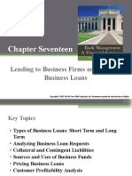 Chapter 17 (Lending To Business Firms and Pricing Business Loans)