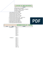 Session Plan: Logical Reasoning & Data Interpretation: S.No Topic Session