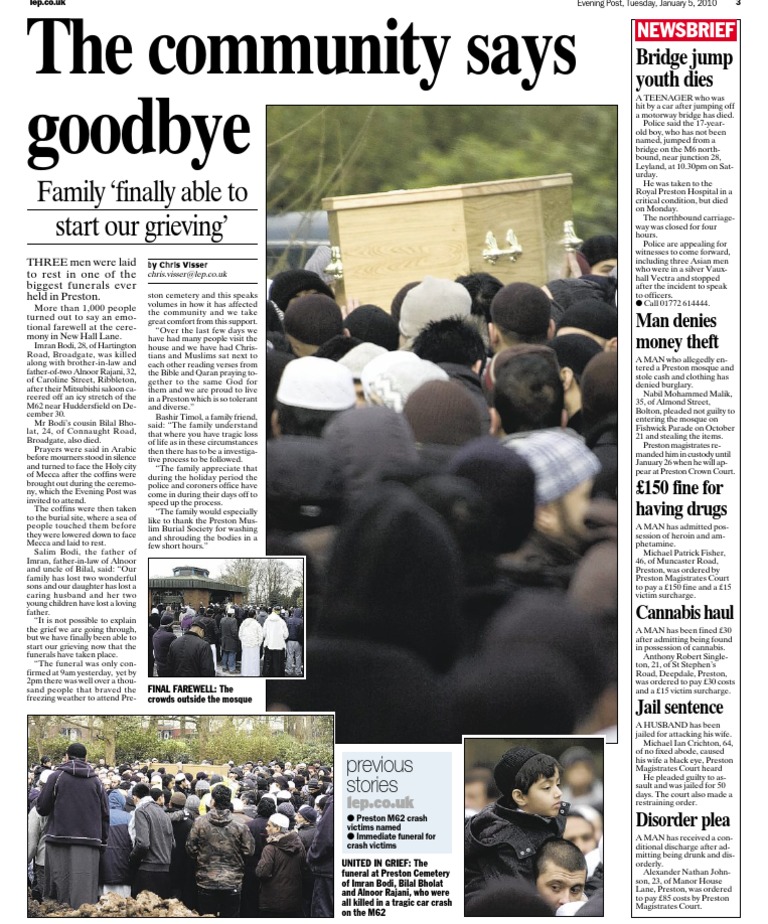 The Community Says Goodbye PDF Funeral Violence