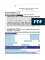 Form. 3360-010 Formulario Único de Postulación Convocatoria Pública