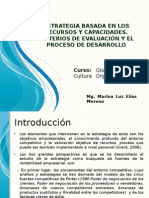 Estrategia BasESTRATEGIA BASADA EN LOS RECURSOS Y CAPACIDADESada en Los Recursos y Capacidades