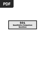 Download 501 Quantitative Comparison Questions by jnanmol007 SN2744902 doc pdf