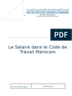 17696729 Le Salaire Dans Le Code de Travail Marocain