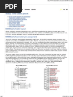 RS232 Serial Cable Pinout Information