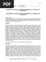 Gerência de Serviço de Urgência e Emergência