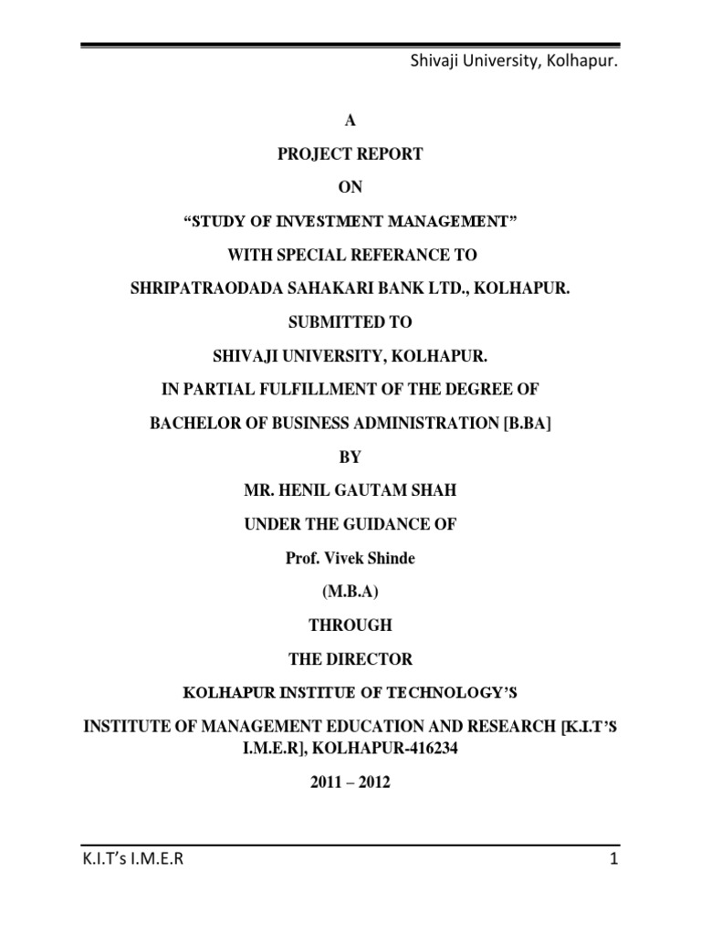 INVESTMENT MANAGEMENT TECHNIQUES PDF intelligence overview