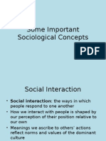 201.03 Important Sociological Concepts