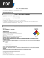 MSDS Pinturas en Spray Todos Los Colores ESP