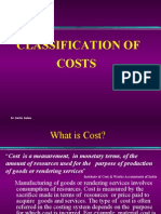 Classification of The Cost