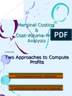 Marginal Costing & Cost-Volume-Profit Analysis