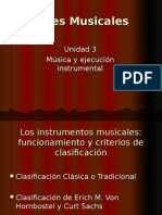 Artes Musicales 3 Unidad Instrumentos Musicales