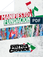 Manifiesto Fundacional de Patria Grande