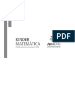 Planificación Kínder Matemática