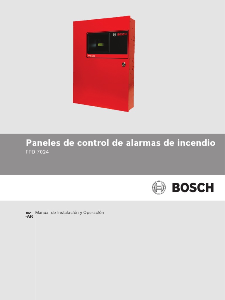 Manual de Operación e Instalación Panel de Control Alarma de Incendio ...