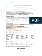 Sentence Structure PDF