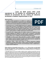 BCR Rezultate Financiare 2014 PDF