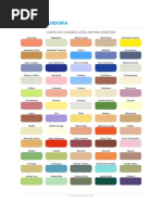 Carta De Colores American Colors Verde Hojas De Estilo En Cascada