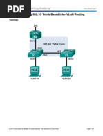 5.1.3.7 Lab - Configuring 802.1Q Trunk-Based Inter-VLAN Routing