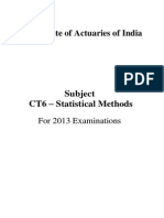 CT6 Statistical Methods
