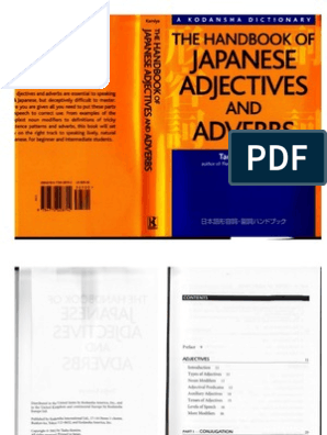 Japanese Adjective and Adverb Handbook
