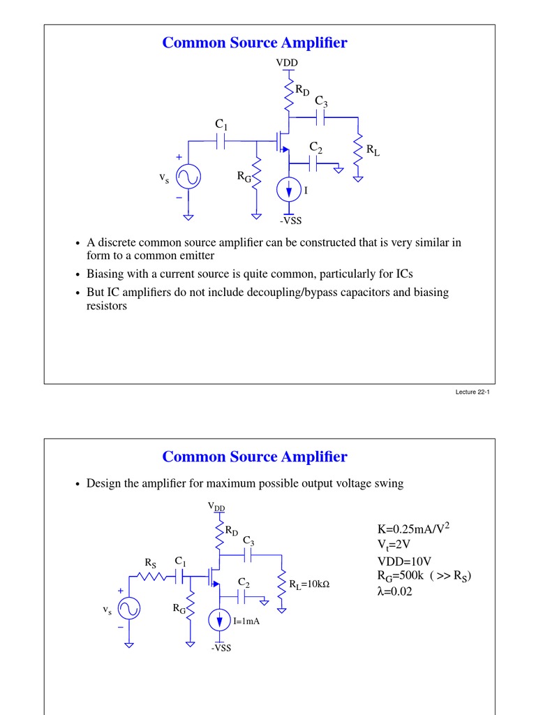 Cs Amplifier | PDF | Amplifier | Electrical Circuits