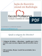 Legislação Do Exercício Profissional em Radiologia