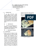 Informe Básico de Mineralogía Óptica, Roca Mafica