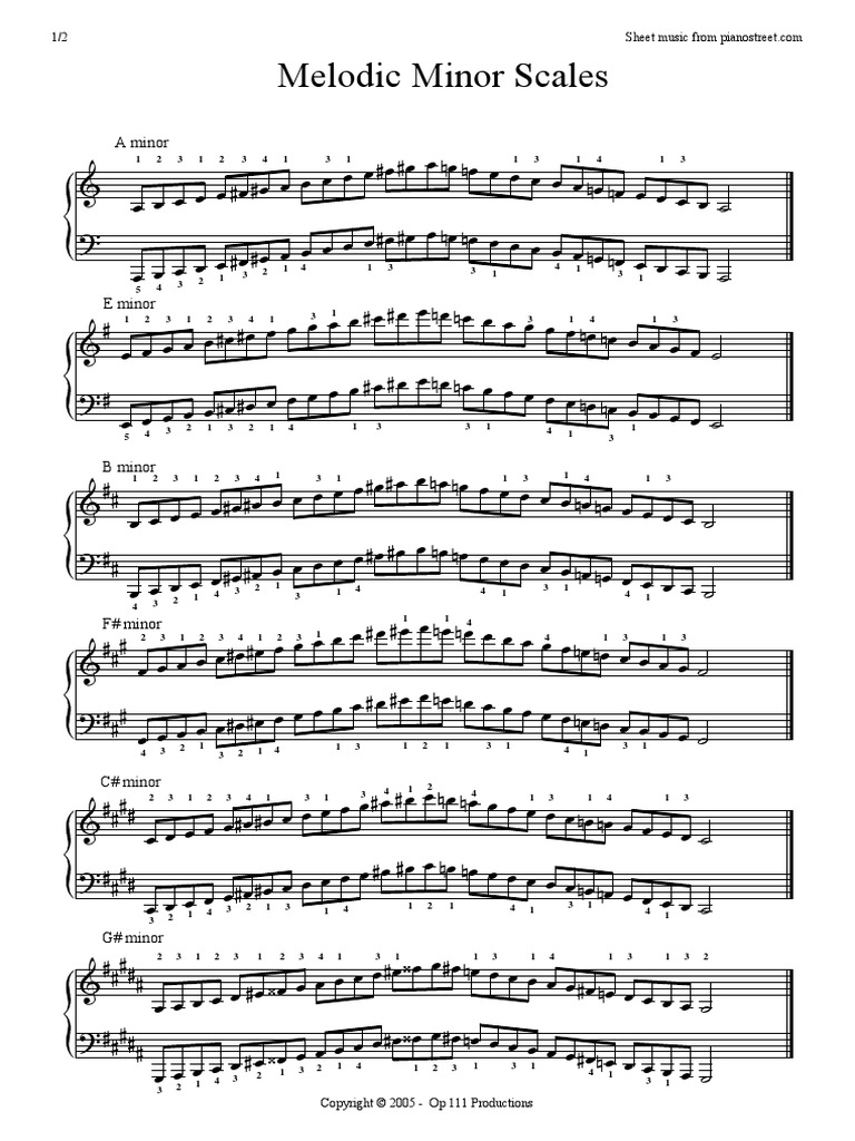 Melodic Minor Scales