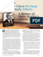 Attorney-Client Privilege and Celebrity Clients