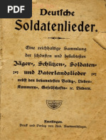 Deutsche Soldaten, Jäger, Schützen Und Vaterlandslieder (CA. 1930)