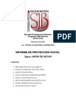 Informe Proyección Social UPSJB