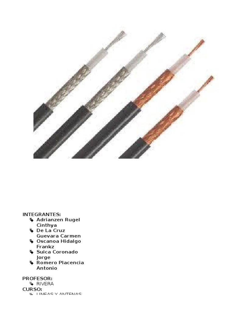 CABLE COAXIAL RG8.docx Cable coaxial Radiodifusión