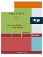 Case Study ON: Risk Analysis and Management